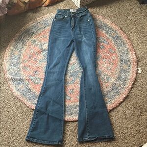 Women's Blue Flared Jeans